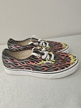 VANS Mash Up Flames Unisex Lace Up Sneakers